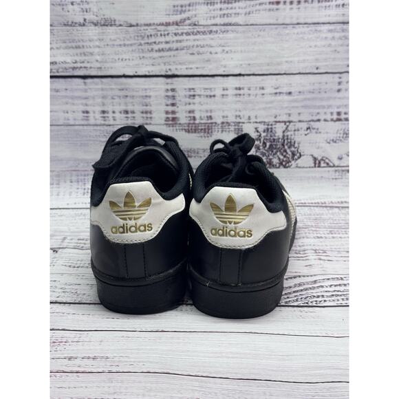 Adidas Superstars ADv Shoe Sz 7 men/9 woman Black / White 2016 NICE!! main image 6